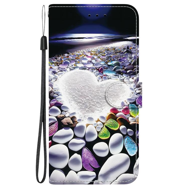 Funda de Cuero con Dibujo y Textura de Cristal para OnePlus Nord 4 (Corazón)