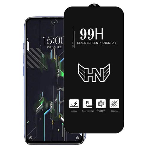 Película de Vidrio Templado de Pantalla Completa con Arco Grande de Aluminio de Alta Calidad para Xiaomi Black Shark 4S