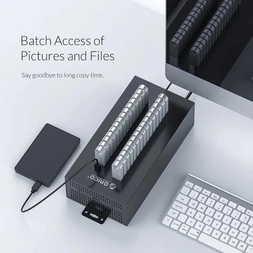 Concentrador USB 2.0 Orico Ih30P 30 Puertos Grado Industrial Enchufe Australiano (Negro)