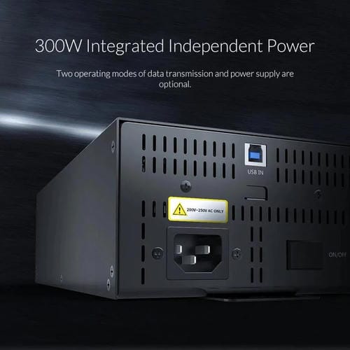 Concentrador USB 2.0 Orico IH30P de Grado Industrial de 30 Puertos con Enchufe de la UE (Negro)