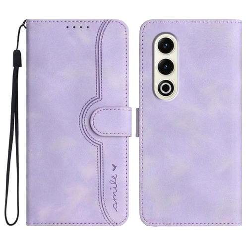 Funda Piel Sintética Itel S25 Diseño Corazón (Morado) para Teléfono