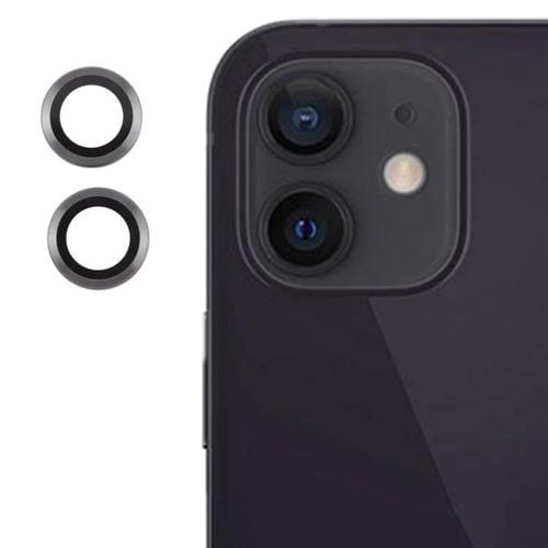 Película de Lente de Vidrio Templado 9H para Cubierta de Cámara Trasera iPhone 12 (Titanio)