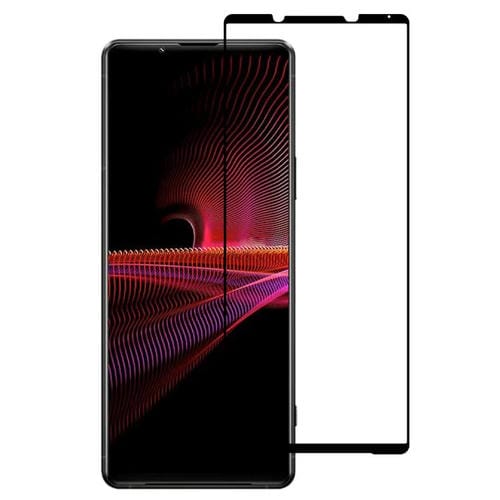 Película de Vidrio Templado Pantalla Completa Sony Xperia 1 III con Impresión de Seda Aluminio