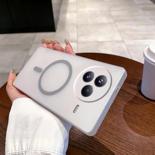 Funda para Xiaomi Civi 5 Pro con orificio fino, antiniebla y MagSafe (gris titanio)