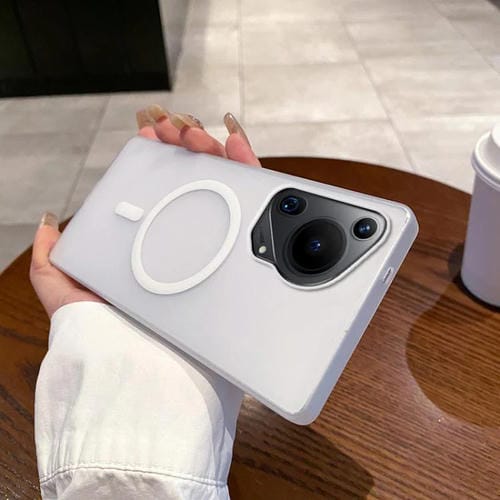 Funda para Teléfono Huawei Pura 70 Ultra Ice Fog Magsafe para PC (Blanca)