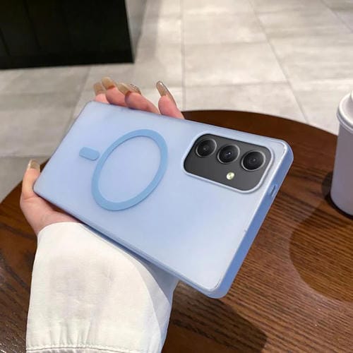Funda para Teléfono Samsung Galaxy A35 5G Ice Fog Magsafe para PC (Azul Transparente)