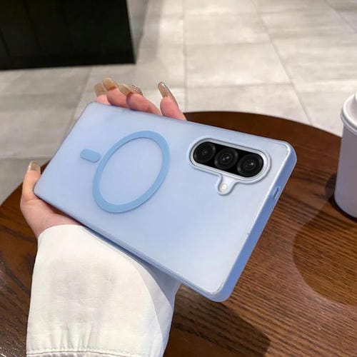 Funda para Teléfono Samsung Galaxy A36 5G Ice Fog Magsafe para PC (Azul Transparente)