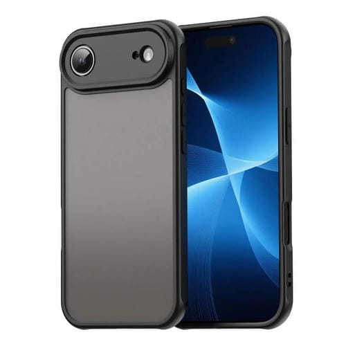 Funda híbrida de TPU y PC esmerilada para iPhone 17 Air Fan Dun Series (negra)