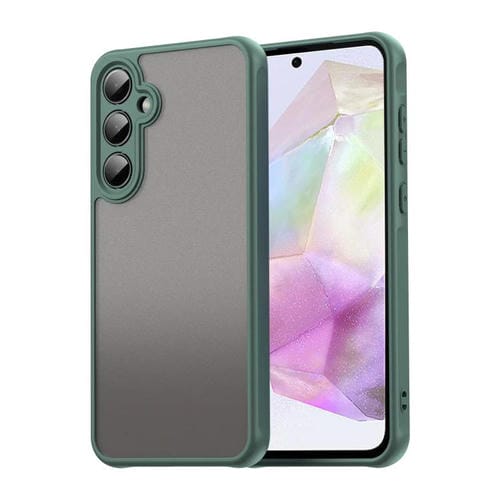 Funda híbrida TPU y PC Fan Dun Series para Samsung Galaxy A35 5G (Verde)