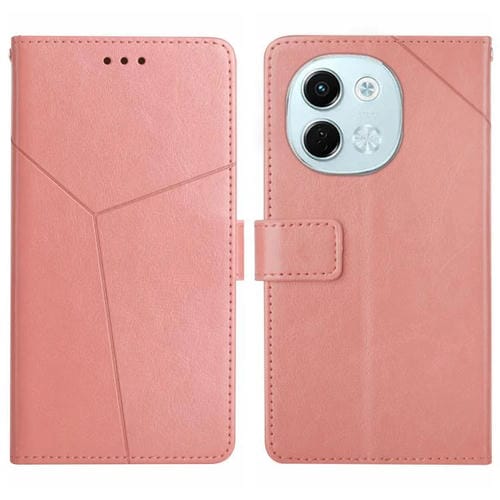 Funda de Cuero con Tapa y Patrón en Forma de Y para Tecno Spark 30 5G (Rosa)