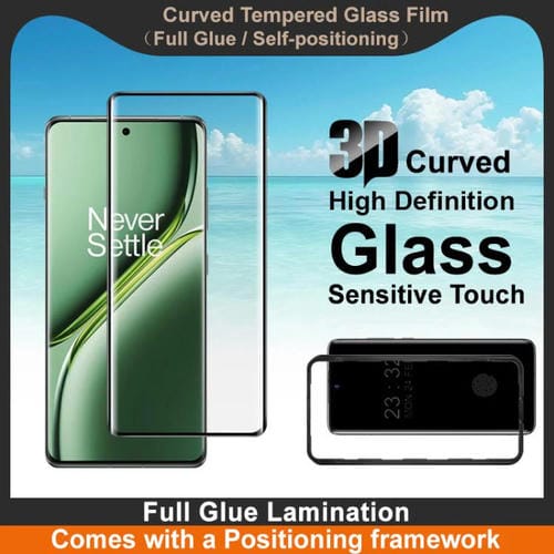 Película Vidrio Templado Curvo 3D Imak para OnePlus Ace 3/12R con Pegamento Completo
