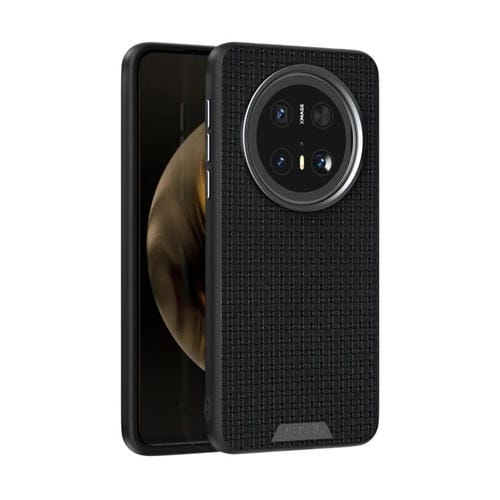 Funda de Cuero con Micro Relieve 6D Abeel Ruyi para Huawei Mate 70 (Negra)