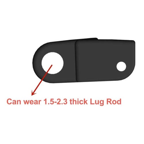 Connecteurs de sangle en métal 22mm Amazfit T-Rex Ultra (Noir) Paire