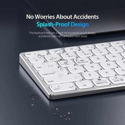 Teclado Inalámbrico Universal Dux Ducis Serie Lk Portátil (Blanco)