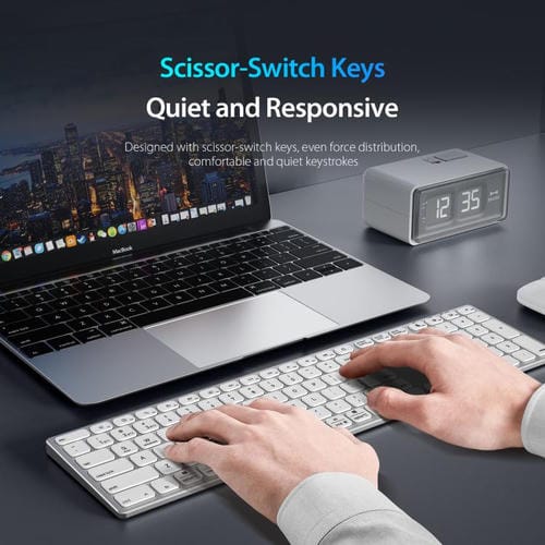 Teclado Inalámbrico Universal Dux Ducis Serie Lk Portátil (Blanco)