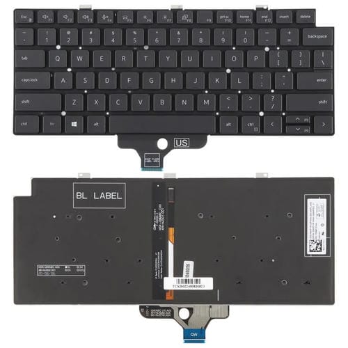 Teclado Retroiluminado Dell Latitude 5320 7320 Versão EUA Portátil (Preto)