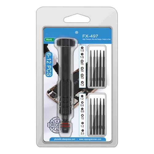 Jogo de Chaves de Fenda de Liga de Alumínio 12 em 1 Multifuncional