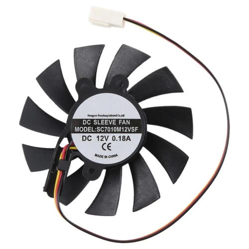 Ventilador de Arrefecimento de 3 pinos para SEEWO SC7010M12VSF DC12V 0,18 A