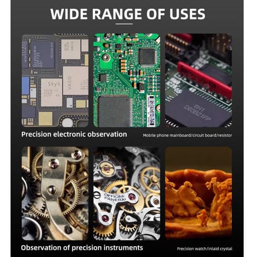 Microscopio Stereoscopico Trinoculare con Zoom sincrono Kaisi 6558 6,5-58X