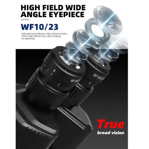 Microscopio Stereoscopico Trinoculare con Zoom sincrono Kaisi 6558 6,5-58X