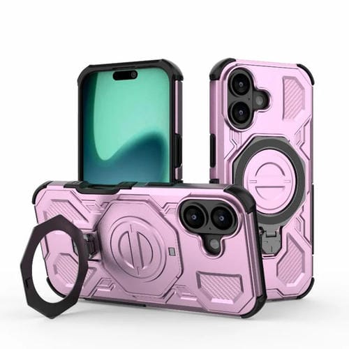 Funda magnética de TPU y PC MagSafe de color sólido para iPhone 17 y iPhone 20 (rosa)