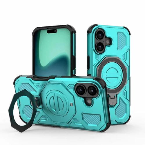 Funda magnética de TPU y PC MagSafe de color sólido para iPhone 17 y iPhone 20 (azul lago)