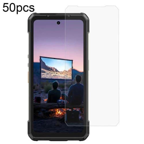 Para Ulefone Armor 34 Pro / Armor 34 50 piezas de película de vidrio templado de aluminio de 0,3 mm de alto