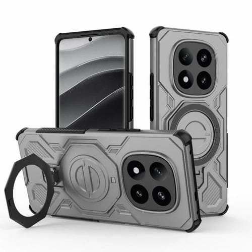 Funda magnética de TPU y PC MagSafe de color sólido para Redmi Note 14 Pro+ 5G Global J-20 (gris)