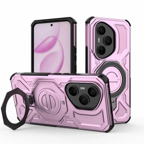 Funda para Honor 400 Pro 5G Global de 160,8 mm J-20 con cierre magnético MagSafe de TPU y PC (rosa)