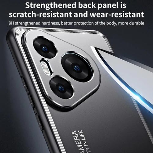 Funda de metal esmerilado para Huawei Pura 80 Pro+ 5G (azul)