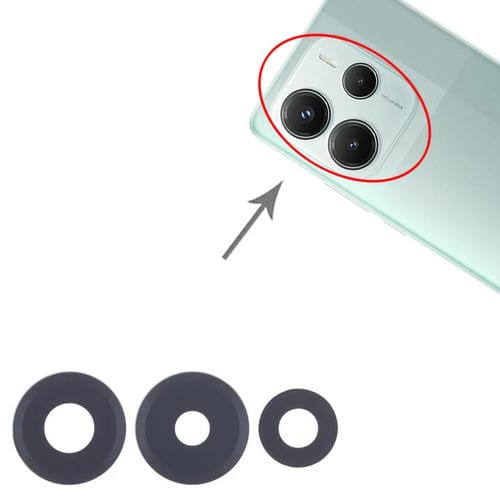 Rear Camera Lenses Xiaomi Redmi Note 14 5G (10 Units)