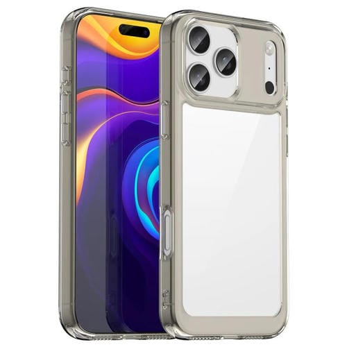Funda de acrílico y TPU para iPhone 17 Pro Max (gris transparente)
