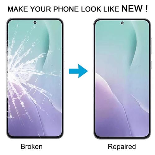 Frontglas für Samsung Galaxy M56 SM-M566B Außenglaslinsen Frontbildschirm mit OCA-Klebstoff (10 Stück)