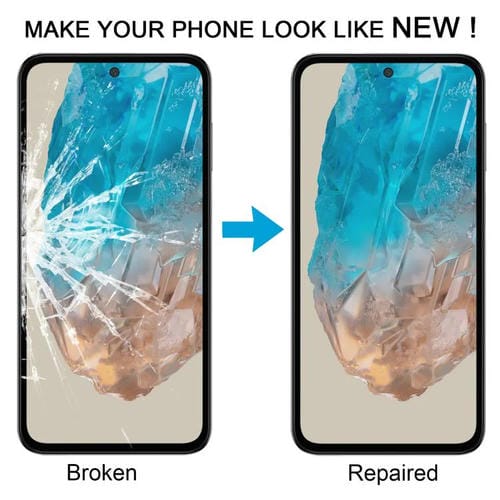 Glass Lens Outer Samsung Galaxy M35 SM-M356B Front Screen with OCA Adhesive (10 Units)