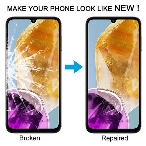 Glass Lens Outer Samsung Galaxy M15 SM-M156B Front Screen with OCA Adhesive (10 Units)