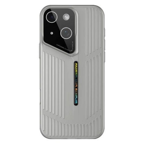Funda para iPhone 13, translúcida, esmerilada y con disipación de calor (negra y gris)
