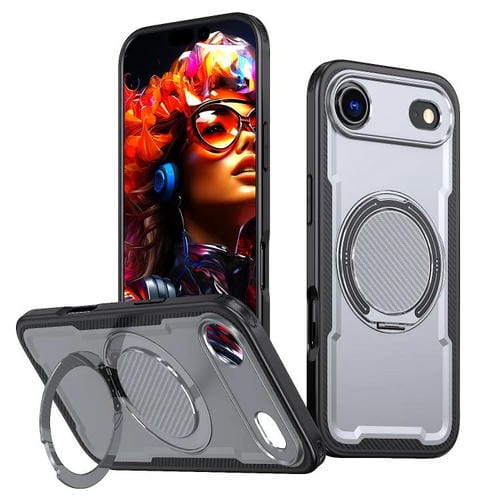 Funda metálica MagSafe con rotación de 360 grados para iPhone 17 Air (gris)