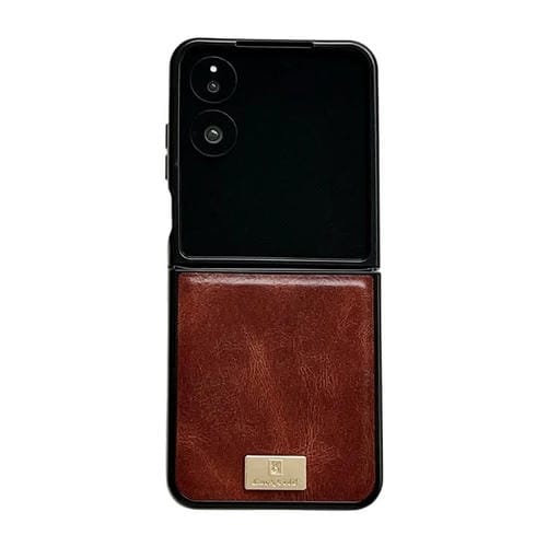 Funda de PU con textura Crazy Horse para Xiaomi Mix Flip 2 (roja)