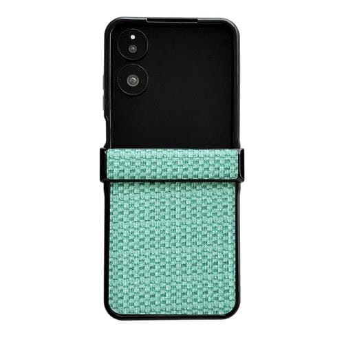 Funda protectora de tres piezas con diseño de tejido de fantasía para Xiaomi Mix Flip 2 (verde)