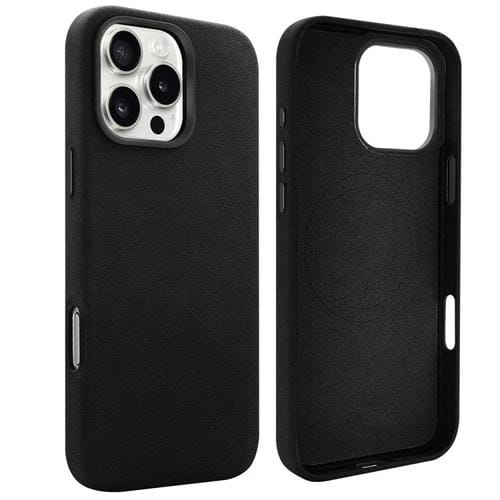 Funda de cuero sintético VIETAO Suede MagSafe para iPhone 15 Pro (negra)