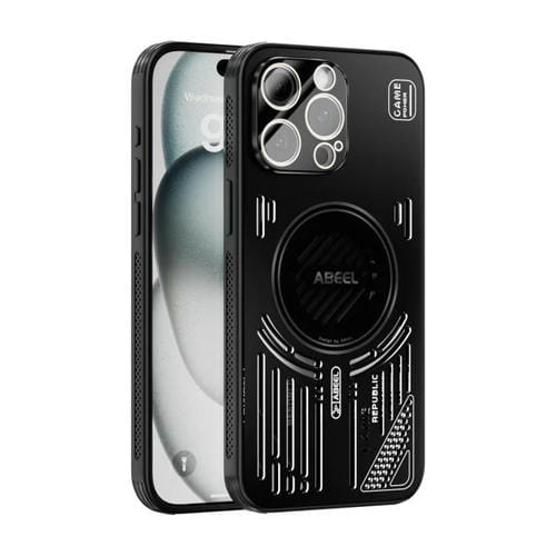 Funda para iPhone 14 Pro ABEEL Ice Fox Series con disipador de calor magnético (negro)