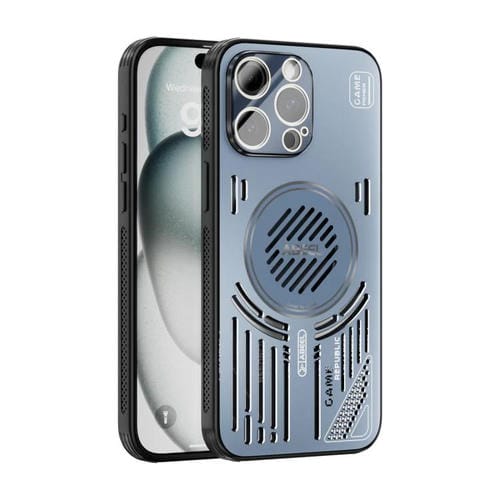 Funda para iPhone 14 Pro ABEEL Ice Fox Series con disipador de calor magnético (azul)