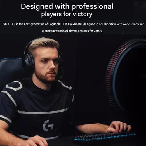 Teclado inalámbrico Logitech G PRO X TKL interruptores mecánicos GX-L (Negro)