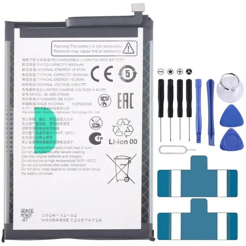 Batería de repuesto para ZTE Blade A35 / A55 Z2453 BL-49S-976546 de 5000 mAh