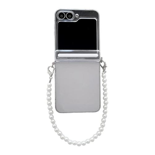 Funda transparente con hebilla lateral y pulsera para Samsung Galaxy Z Flip6