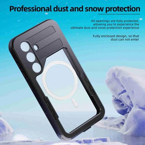 Funda RedPepper para Samsung Galaxy S24+ 5G, resistente al agua IP68, triple protección MagSafe (negra)