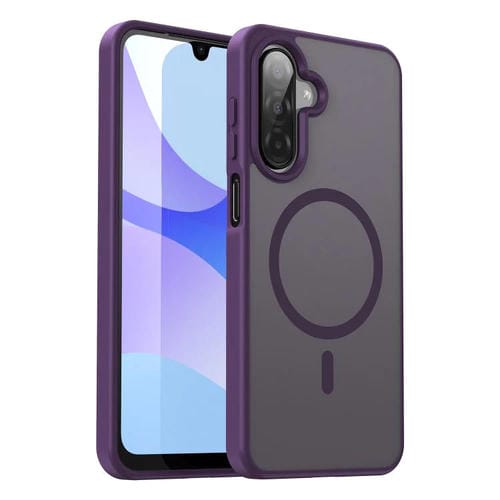 Funda hĂbrida de PC y TPU translĂșcida con acabado mate MagSafe para Samsung Galaxy A26 5G (morado cristal)