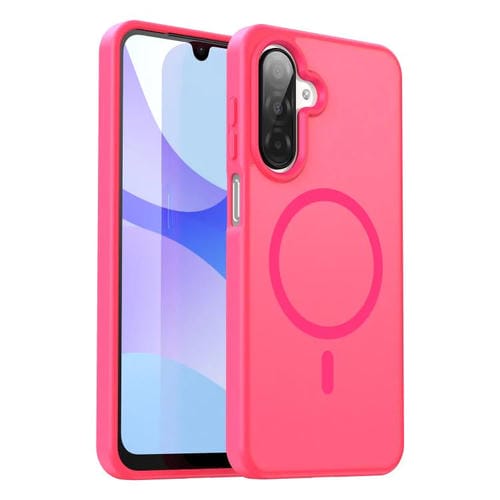 Funda hĂbrida de TPU translĂșcida con acabado mate MagSafe para Samsung Galaxy A26 5G (rosa)