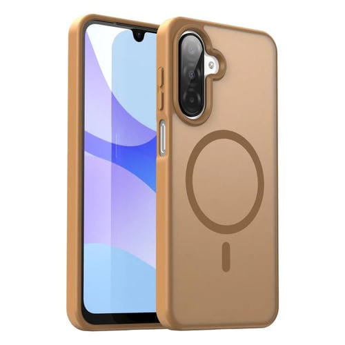 Funda hĂbrida de TPU translĂșcida con acabado mate MagSafe para Samsung Galaxy A26 5G (Dorado desierto)