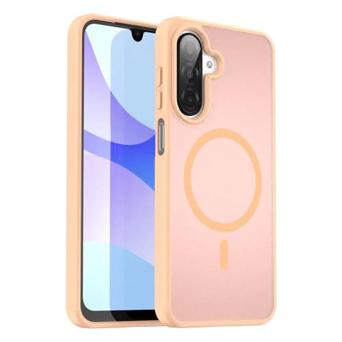 Funda hĂbrida de TPU translĂșcida con acabado mate MagSafe para Samsung Galaxy A26 5G (polvo rojo)